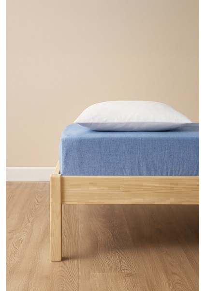 Tek Kişilik Nevresim Takımı Indigo Mavi eco cotton modelleri