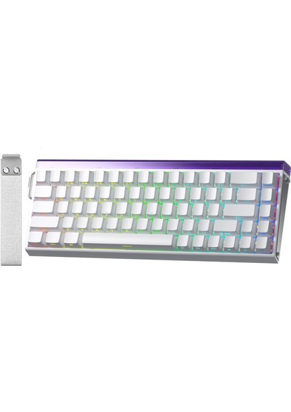 HERO 68 He Manyetik Klavye Rapid Trigger Black King Switch 8000Hz Rgb Neon Tkl Hot Swap Oyuncu Klavyesi Beyaz
