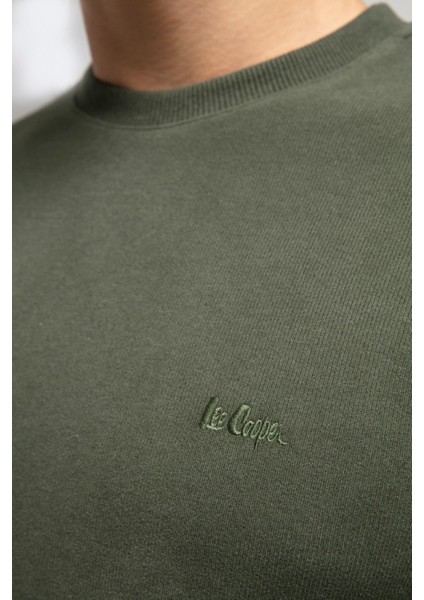 Newdwade Erkek O Yaka Sweatshirt Yeşil fırsatları