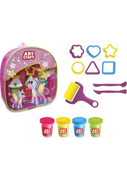 Sırt Çantalı Hamur Seti - Pembe