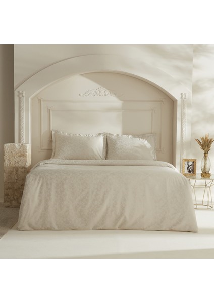 Venessa Çift Kişilik Nevresim Takımı Ekru