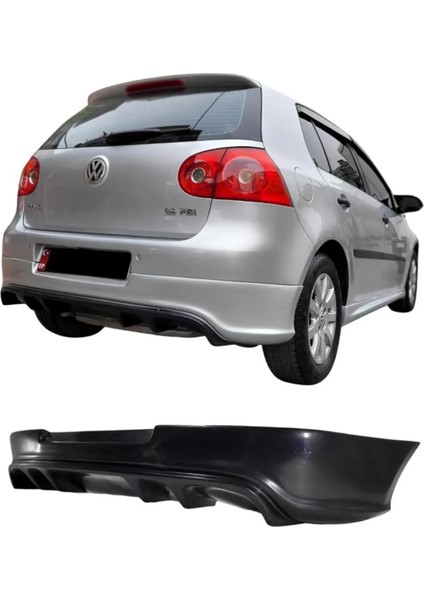 🚗 Volkswagen Golf 5 Uyumlu Custom Arka Ek Mat Siyah Plastik 2003-2009 ⚡ Boyasız