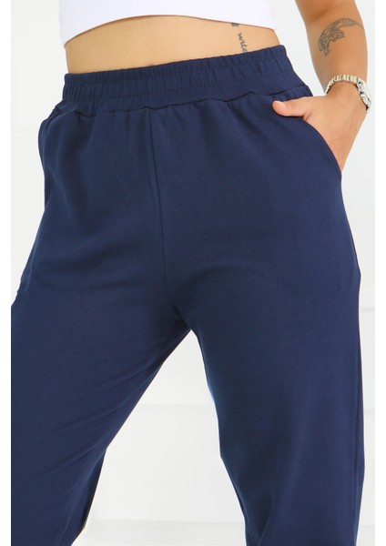 Cepli Jogger Lacivert Kadın Eşofman Altı-27675 fırsatları