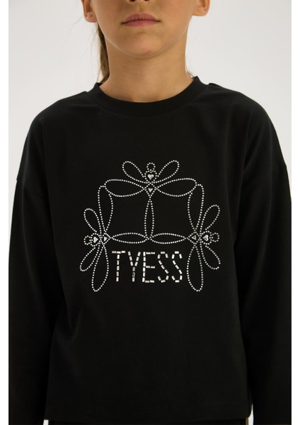 Bg Store Kız Çocuk Siyah Tshirt modelleri