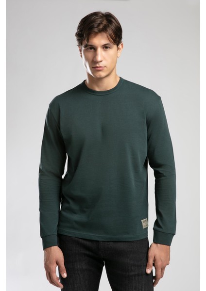 Jordy Erkek O Yaka Sweatshirt Zümrüt fiyatları