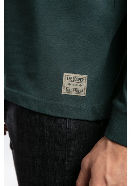 Jordy Erkek O Yaka Sweatshirt Zümrüt modelleri