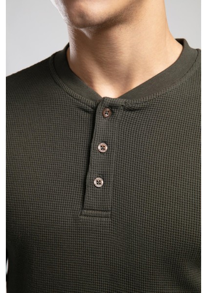 Hevasa Erkek Patlı Sweatshirt Haki modelleri