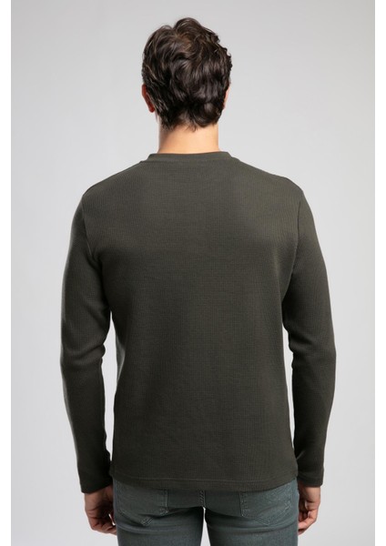 Hevasa Erkek Patlı Sweatshirt Haki indirimleri