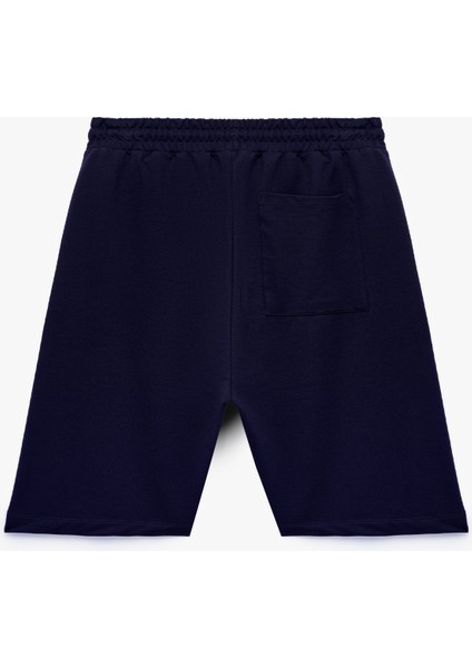 Pamuklu Rahat Kalıp Cep Detaylı Beli Bağcıklı Spor Şort fiyatları