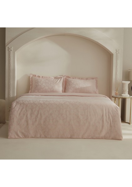 Viole Çift Kişilik Nevresim Takımı Pudra