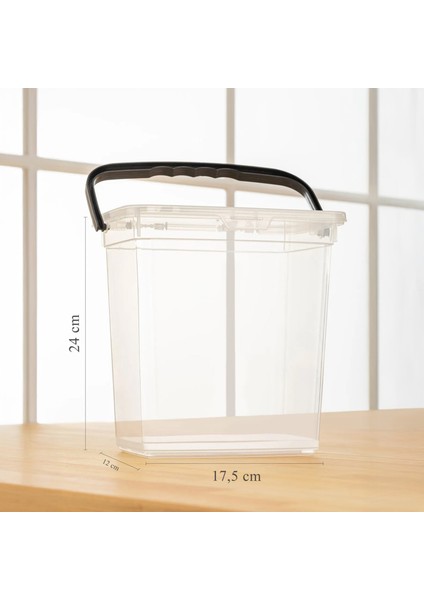 4'lü Şeffaf Saklama Kabı Seti 6 Litre Çok Amaçlı Kullanım İçin fiyatları