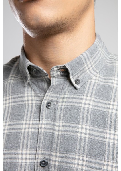 Mexi Erkek Dokuma Gömlek Gri modelleri