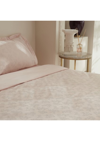 Viole Çift Kişilik Nevresim Takımı Pudra fırsatları