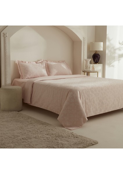 Viole Çift Kişilik Nevresim Takımı Pudra