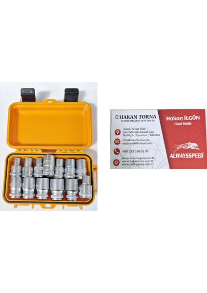 -HT- Rico 1/2 6 Köşe Lokma Takımı 13 Parça