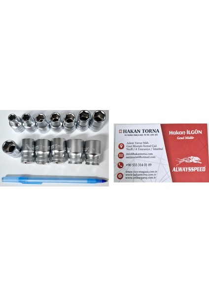 -HT- Rico 1/2 6 Köşe Lokma Takımı 13 Parça fiyatları