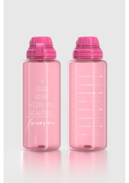 Ege Yazı Desenli 1000 ml Tritan Matara 912141 Fuşya fiyatları