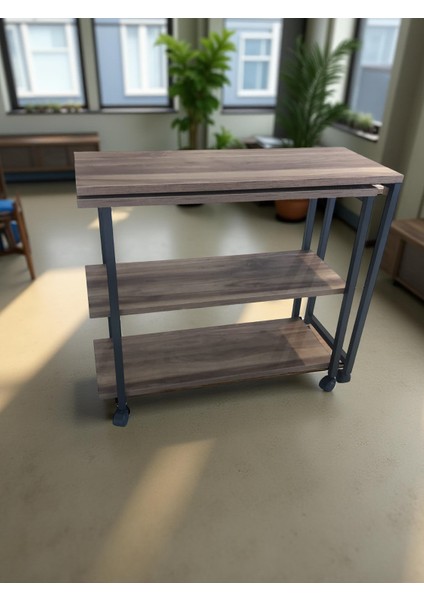 Çok Amaçlı 360° Dönebilen Koltuk ve Ofis Sehpası - Tekerlekli Laptop Masası - 360° Yan Sehpa modelleri