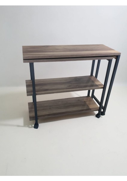 Çok Amaçlı 360° Dönebilen Koltuk ve Ofis Sehpası - Tekerlekli Laptop Masası - 360° Yan Sehpa fırsatları