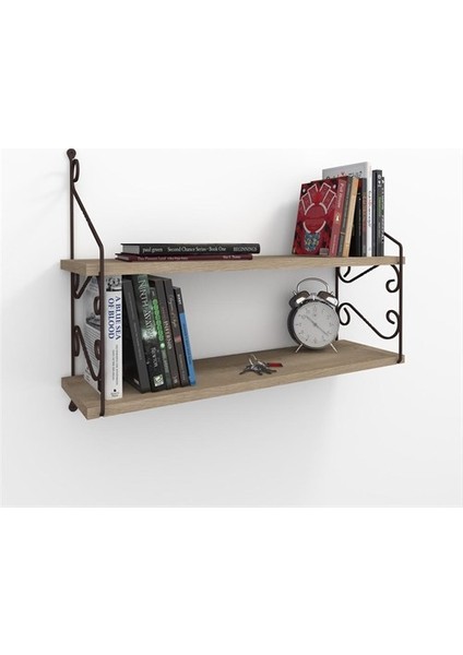 Seramoni Raf ve Kitaplık Seti 2 Raflı 200X720 Sakramento - Adena