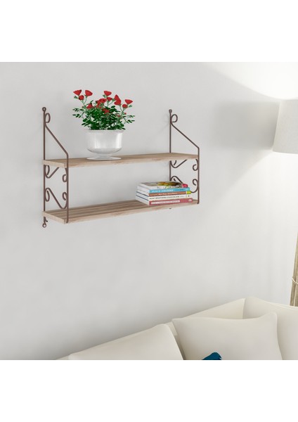 Seramoni Raf ve Kitaplık Seti 2 Raflı 200X720 Sakramento - Adena fiyatları