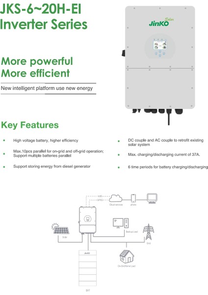 Jinko 8kw Trifaze Hibrit Inverter fırsatları