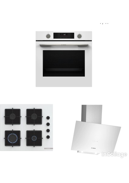 Beyaz 3 Lü Ankastre Set 281 ( HUA736EV0T - POP6C2P30O - DWK64PJ20T ) ***2025 MODEL ***