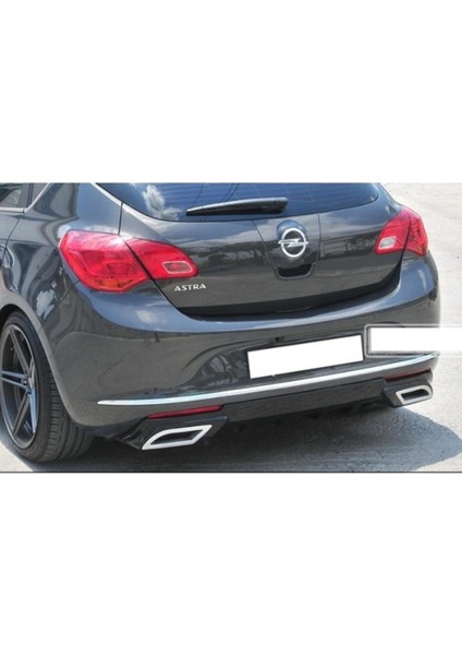 Opel Astra J Egzoz Görünümlü Difüzör (Plastik) ⚡ Şık ve Sportif Tasarım!