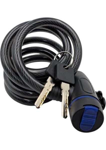 B.h.d BHD00582 150CM 12X3MM Bisiklet Kilidi Pvc Kaplı Çelik Halat Anahtarlı