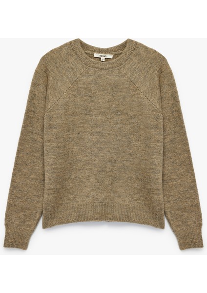 Uzun Kollu Bisiklet Yaka Basic Triko Kazak