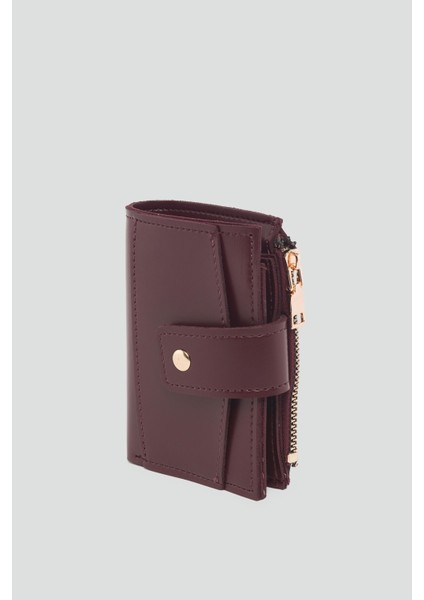 Payer Çıtçıtlı Kadın Cüzdan Bordo modelleri