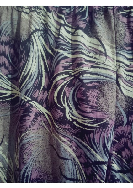 Turlu Viskon Penye Şalvar Pantolon , Paçası Manşetli Sosyete Şalvar %100 Pamuk 36-44 Beden