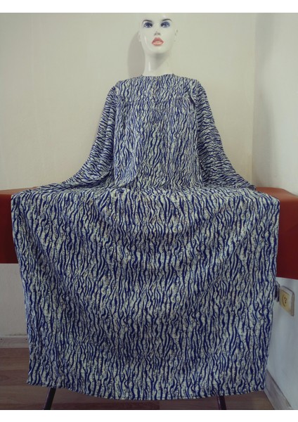 Robadan Uzun Kollu %100 Viskon Basma Çiçekli Anne Elbise, Namaz Elbisesi