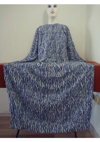 Robadan Uzun Kollu %100 Viskon Basma Çiçekli Anne Elbise, Namaz Elbisesi