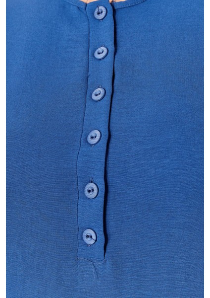 Kadın Büyük Beden Düğmeli Babanne Elbisesi fırsatları