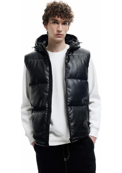 Kapüşonlu Cepli Şişme Yelek