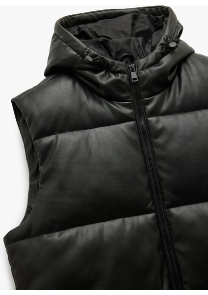 Kapüşonlu Cepli Şişme Yelek