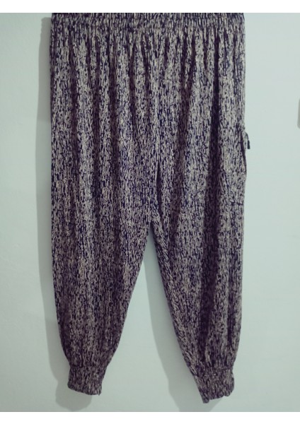 Turlu Viskon Penye Şalvar Pantolon , Paçası Manşetli Sosyete Şalvar %100 Pamuk 36-44 Beden