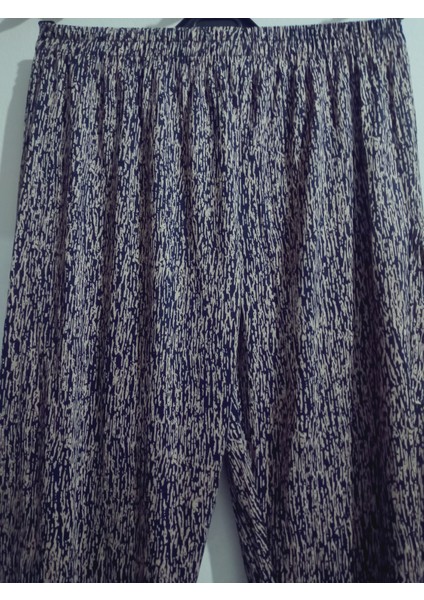 Turlu Viskon Penye Şalvar Pantolon , Paçası Manşetli Sosyete Şalvar %100 Pamuk 36-44 Beden