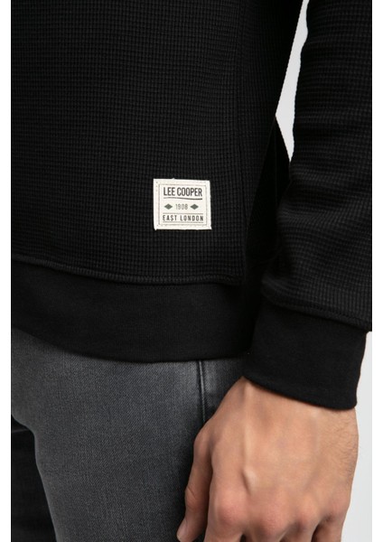 Sirius Erkek Polo Yaka Sweatshirt Siyah modelleri