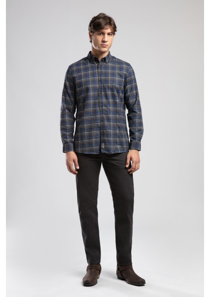 Lorse Erkek Dokuma Gömlek Antrasit indirimleri