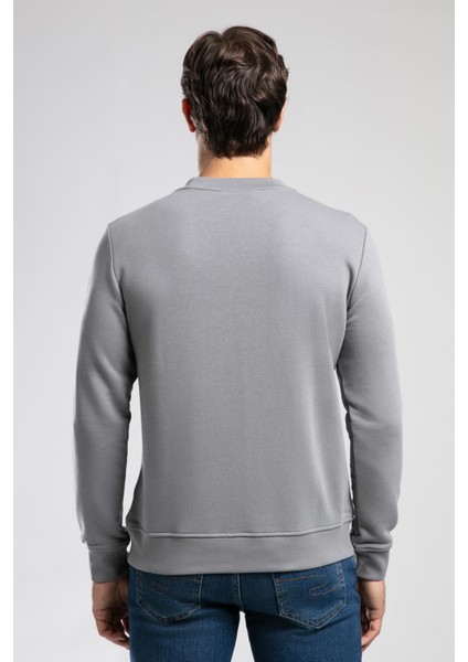 Frose Erkek O Yaka Sweatshirt Gri modelleri