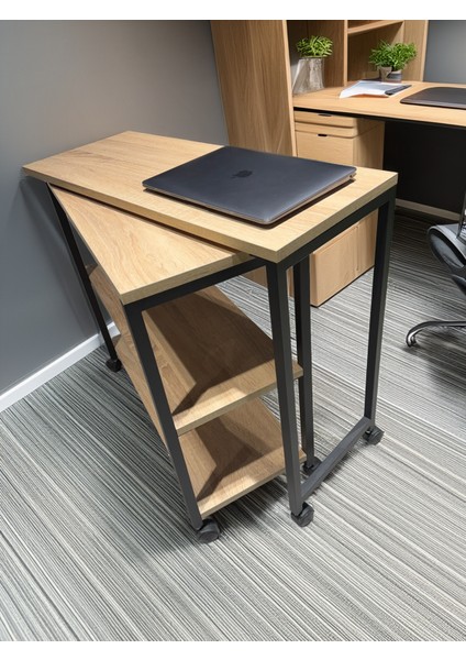 Çok Amaçlı 360° Dönebilen Koltuk ve Ofis Sehpası - Tekerlekli Laptop Masası - 360° Yan Sehpa modelleri