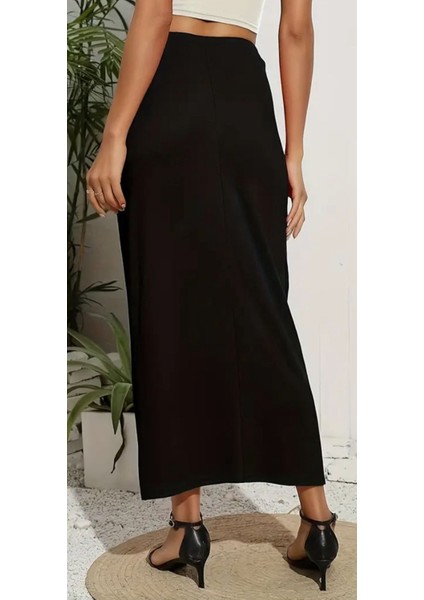 5 Farklı Şekilde Bağlanabilen Sandy Kumaş Trend Etek fırsatları