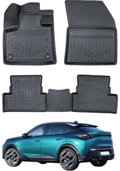 Peugeot 3008 Hybrıd 2024+ Uyumlu Araca Özel Lüx 3D Paspas