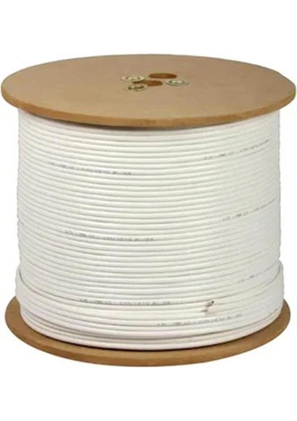 Trishield 300 Metre Rg6/u6 Coaxial Anten Kablosu Cca Sargı Çift Özel Folyo Sargı