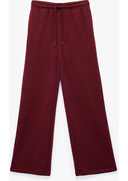 Normal Bel Üç Iplik Nervürlü Cepli Eşofman Altı