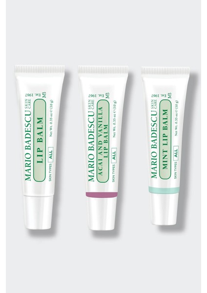 Dudak Balmı Üçlü Set 3X10GR