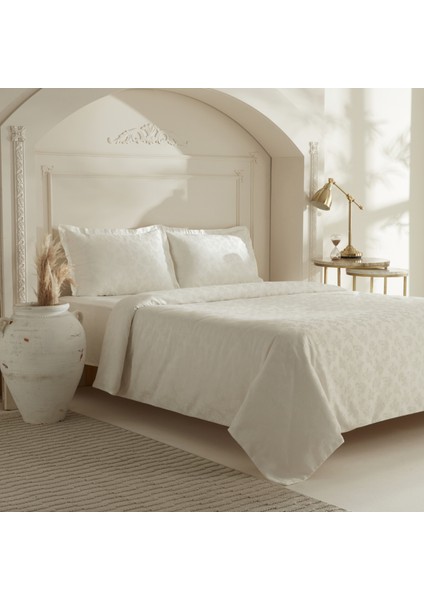 Viole Çift Kişilik Nevresim Takımı Beyaz