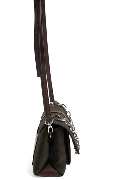 Haki - Kahve SP1148 Kadın Çapraz Çanta modelleri